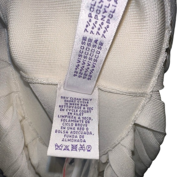 NWOT Ralph Lauren Purple Label Ivory Pleated Midi Dress Made In Italy Medium - Picture 5 of 12